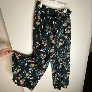 Tropical flowy pants
